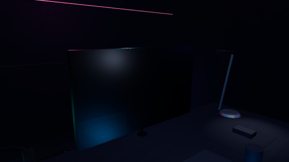 Computer room 3D scene