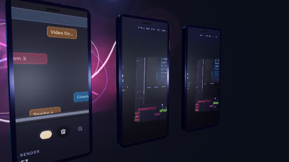 Mobile showcase composition